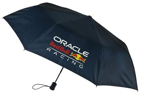 Undercover - Oracle Red Bull Racing Taschenschirm - faltbarer Automatikschirm mit 4 bedruckten Panels - Polyester, Fibre Gestell, Plastikgriff - Durchmesser: 94 cm