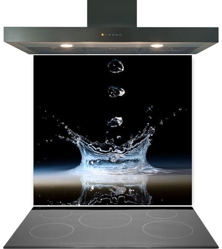 Printed Toughened Glass Splashback for Kitchen, Tempered Heat Resistant Glass Splashbacks for Cookers (Design 2023, 60 x 80cm)
