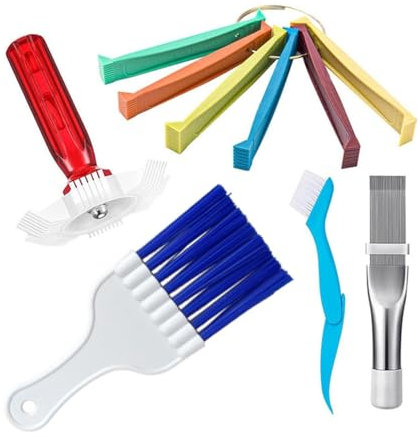 KACPLY FCR6 Flossenkamm-Kondensator-Kondensator-Set für Klimaanlage, Reparatur, Reinigung, 5-teiliges Set