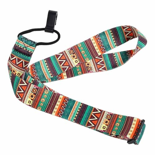 ZEACCT 1 Stück Ukulelenriemen Verstellbarer, Breite des Nylon-Mini-Gitarrengürtels, universeller Ukulele-Schultergurt mit, Ukulele-Gurt, verstellbarer Gitarrengurt, für Ukulele-Knopf-Zubehör