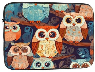 Laptop-Hülle, 25,4 cm, wasserdicht, stoßfest, Notebook-Tragetasche, leicht, Anime-Eulen-Computer-Skin-Tasche