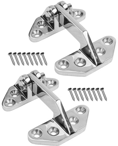 3.62 x 2.87 Marine Hatch Hinge, Heavy Duty Long Reach Hinge with Removable Pin, Stainless Steel 316 Hardware Boat Door Hinges for Ship Kayak RV Yacht