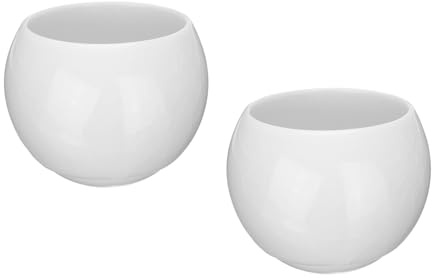 QUARKZMAN 2 Stück handgefertigte Teeschalen 150ml / 5oz Gong Fu Teeset Weiß | Chinesische Japanische Teetasse Keramik, Eisriss Dekoration, für Büro Zuhause Geschenke