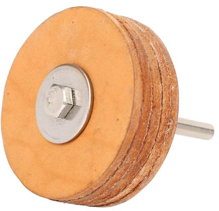 Messerschärfrad 6 Cm, Lederpolierrad mit Schaft mit Schaft, um Elektrische Werkzeuge zu Verbinden, Zum Schärfen, Honen und Polieren zu Polieren