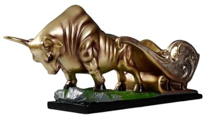 Red wine rack,Wine Rack Lucky Cow Wine Bottle Holder Resin Animal Figurine Tabletop Wine Rack Cattle Bull Single Bottle Red Wine Storage Rack Feng Shui Home Decor for Countertop Pantry Bar(Gold)