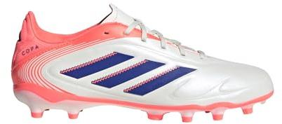 adidas Kids Copa Pure 3 League Juniors Firm Ground Football Boots White/Blue/Coral 5 UK Child