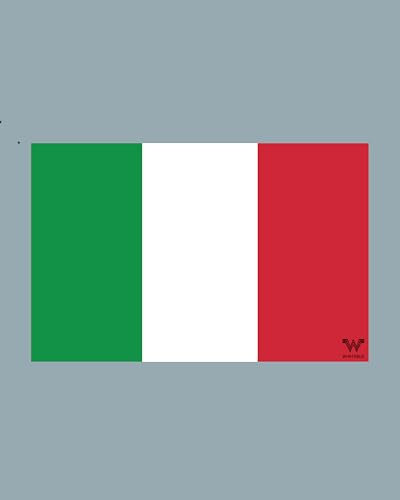 Italien Flagge Aufkleber - Länderflagge als Sticker 8,5 x 5,5 cm WF014