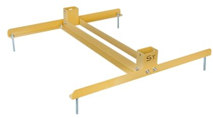 Schießbasis, Zielhalter, Zielständer, stabile Zielhalterung für Papierscheiben, robuster Metallständer für Schießsport, Verteidigungstraining, Schießstände & Airsoft, im Sand/Sand/Sand Design