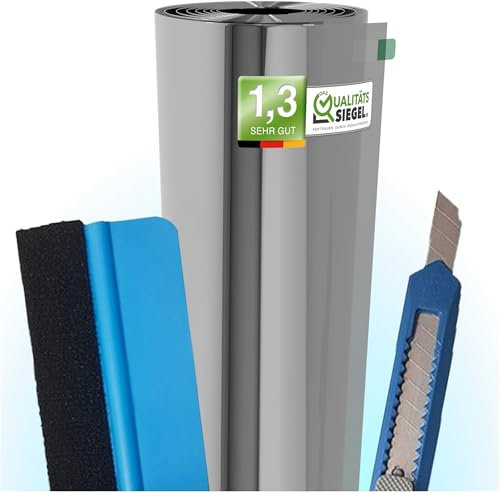 VIEWGUARD – UV Sonnenschutzfolie für Fenster Innen & Außen – Blickdichte Fensterfolie als Sonnenschutz Folie – Selbstklebende Hitzeschutzfolie für Fenster Außen & Innen für Sommer – 75 x 200cm