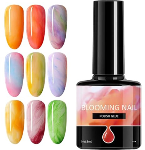 Gel Gradient Nail Gel | 7.3ML Claer Smudge Liquid Quick Drying for Home Manicurist Salon Use Women Youth Daily Travel Wedding Party Performance