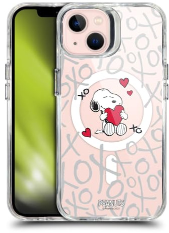 Head Case Designs Offizielle Peanuts XOXO Snoopy & Freunde Stoßfeste Stoßfänger-Telefonhülle [Militärischer Schutzgrad] Kompatibel mit Apple iPhone 13 und Kompatibel mit MagSafe