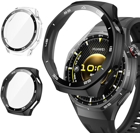 Neitra 2 Piezas Funda para Huawei Watch GT6 pro 46mm Estuche Protector Duro | PC Duro con Protector de Pantalla, Anti-Choque HD Protección Carcasa para HUAWEI Watch