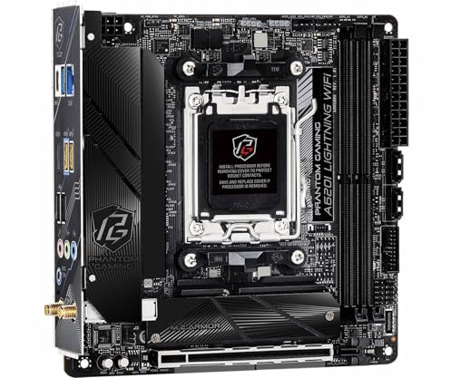 scheda madre Fit For ASROCK A620I Lightning WiFi Mini-ITX Presa scheda madre AM5 AMD A620 DDR5 128GB M.2 Supporto Ryzen 5 7400F 7 7700 Cpu