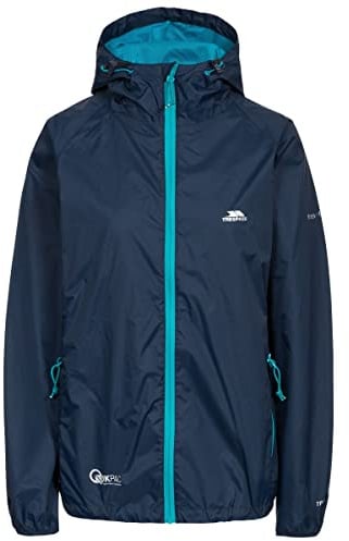Trespass Qikpac Jacket Vestes Coupe-Pluie Femme Bleu foncé FR : XXS (Taille Fabricant : XXS)