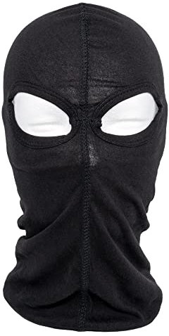 Sturmhaube ROAD-STAR Sturmmaske Gesichtsmaske Double Eye schwarz 100% Baumwolle Motorrad Roller Moped