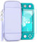 TNP Carrying Case for Nintendo Switch Lite, Purple - Kawaii Cute Portable Travel Case, Protective Storage Carry Bag for Girls with Screen Protector, 10 Game Cartridge Holder