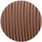 LEDSone 16.4ft Vintage 2 Core Round 18 Gauge Light Brown Cable Fabric Cloth Covered Electrical Wire, 5m 2 Conductors Lamp cable Modern Cloth Covered Wire for Pendant Light Bulb Industrial DIY Project.