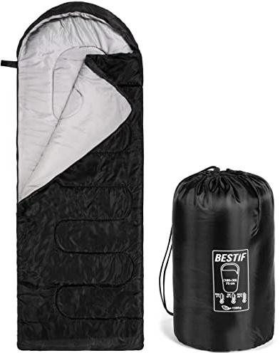 BESTIF Schlafsack für Camping Outdoor Deckenschlafsack Sommer Wasserdicht Ultraleicht Kleines Packmaß Tragetasche 210x75cm