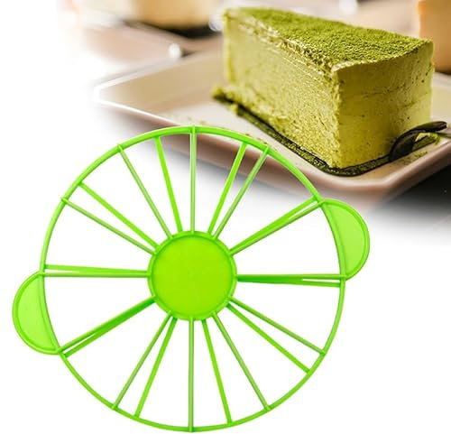 Coupe-gâteau rond - 10/12 pièces - En plastique réglable - Pour couper des morceaux de gâteau identiques