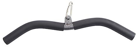 Kisangel 1 Set Fitness Bar Ez Curl Bar Bicep Bar Attachment for Cable Machine Detachable Rotating Bar Fitness Handle Curl Pulldown Bar Resistance Band Bar To Rotate Barbell Lifting Steel