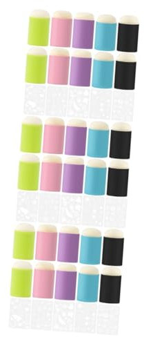 SEWACC 3 Ensembles Se Réfèrent Au Costume De Pinceau Barbouilleur Pratique Manchon De Doigt Outil De Frottis Tampon Encreur De Doigt Tampon Encreur pour Enfants Modèles De