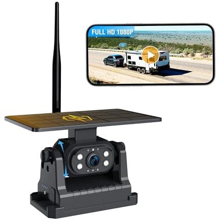 PARKVISION WiFi Rückfahrkamera - Kabellos, Magnetisch, Akku mit Super-Nachtsicht für Anhängerkupplung, Funk Rückfahrkamera kompatibel mit Android und iOS für PKW, LKW, Wohnmobil