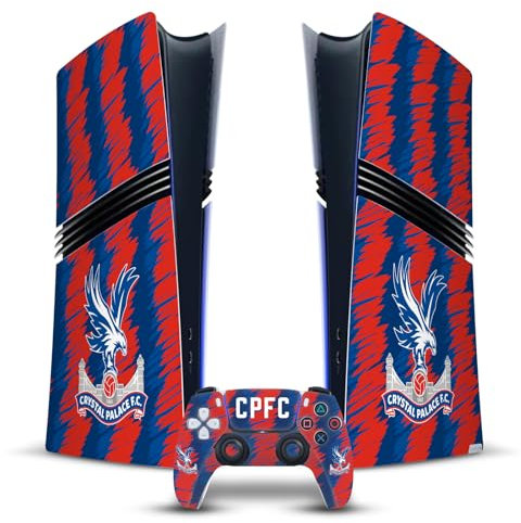 Head Case Designs sous Licence Officielle Crystal Palace FC Accueil Kit D'écusson 2024/25 Vinyle Autocollant De Jeu Peau Compatible avec Sony PS5 Pro Digital Edition Console & DualSense Controller