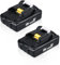 2 Stück BL1830B 3,0Ah 18V Ersatzakku für Makita 18V Akku BL1835 BL1860 BL1815 BL1840 BL1845 BL1850 LXT-400 194204-5 194205-3 Kompatibel mit Akku mit LED Indikator