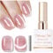 Shining She Gel Nail Polish Cat Eye, 15ML Pink Glassy Crystal Magnetic Nail Polish with Magnet Soak-Off UV/LED Shimmer Glitter Gel Polish for Nail Art Salon DIY Home, 1PC