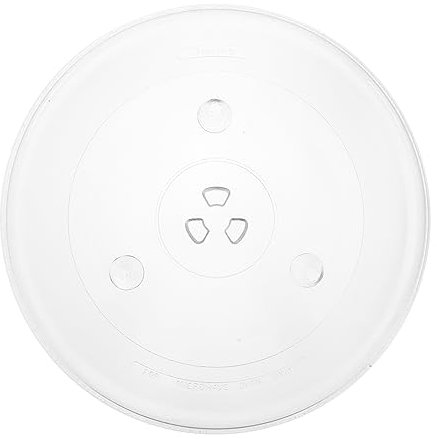 CIYODO Tocadiscos de vidrio bandeja de microondas placa de repuesto para microondas Horno apto para microondas Lámina placa giratoria placa de vidrio para reemplazo de microondas