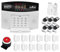 Kit Alarma Casa, Wifi GSM Sistema de alarma Tuya Smart Home Security Alarma 4 Control de la aplicación de host inalámbrica(I)
