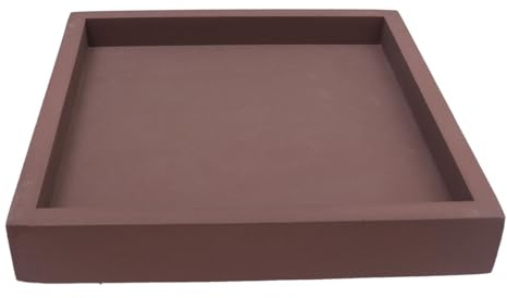 Alasum Verdickte Quadratische Pflanzenschale aus Kunststoff Auslaufsicheres Blumentopf Tablett 20X20cm mit Rutschfester Unterseite für Balkon und Innenbereich