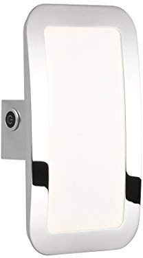 WOFI 4526.01.01.6000 A+, Wandleuchte, Metall, 8 watts, Integriert, Chrom, 25 x 15 x 6.2 cm