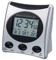 Technoline Radio Controlled Clock Schwarz, Silber