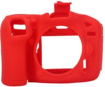 Market&YCY Camera Housing, Protective Silicone Rubber Camera Case Cover Detachable Protection, For Nikon D7100/D7200 - Red