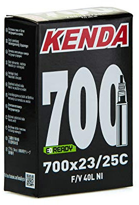 Cámara de Aire para Bicicleta - Cámara Presta de 40 mm - 27.5 x 2.1-2.35 - Cámara de Bici Antipinchazos - Espesor de 1 mm - Cámara Bicicleta Montaña - Autosellante Incorporado - Negro - Kenda