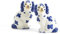 Staffordshire Dog Salt and Pepper Shaker Set - Hand-Painted Ceramic
