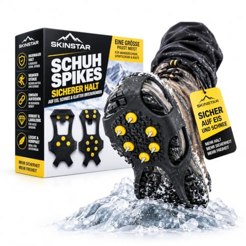DiamantStar Schuhspikes Schuhkrallen Ice Klampen Schnee Spikes Steigeisen Eiskrallen Anti Rutsch