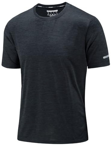 KEFITEVD Sport Tshirts Herren Atmungsaktiv Funktionsshirt Leicht Laufshirt Kurzarm Schnelltrocknendes Tshirt Herren