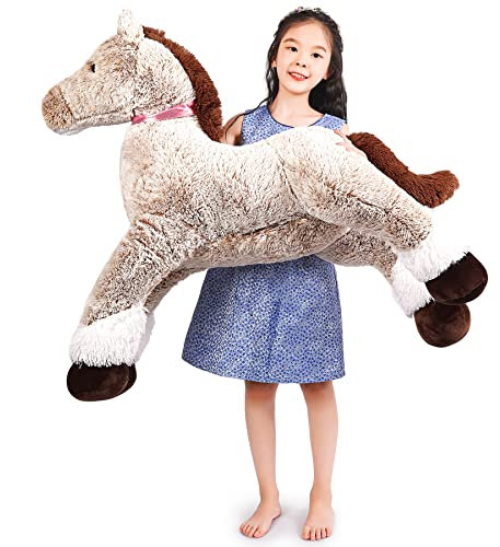 SNOWOLF Plush Horse Big Plush Animal Horse Toy Plush Toy