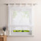 Heichkell Raffrollo mit Schlaufen Voile Tranparent Vorhang Bestickt Modern Raffgardine für Küche Wohnzimmer Schlafzimmer Sand BxH 140x140cm