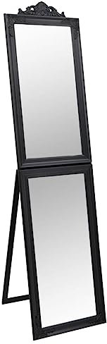 vidaXL Standspiegel Schwarz 40x160 cm