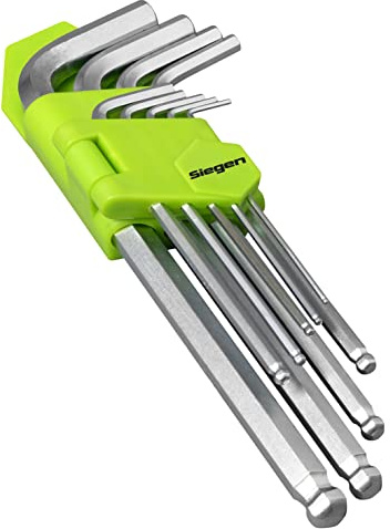 Sealey Siegen 9pc Long Ball-End Hex Set - Metric - S01260
