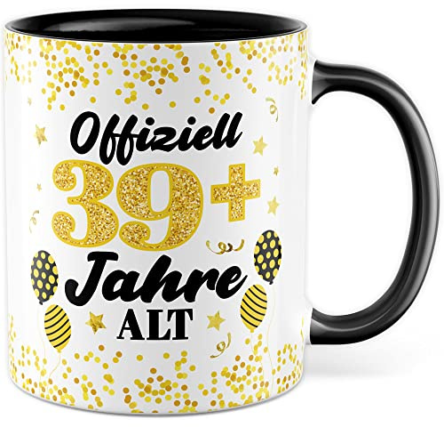 Tasse Geburtstag Geschenk Offiziell 39+ Jahre alt 40. Geburtstag Frauen Kaffeetasse mit lustigem Spruch Geschenkidee 1986 Jahrgang Teetasse Geschenk Frau Freundin Partnerin (39+ Jahre)