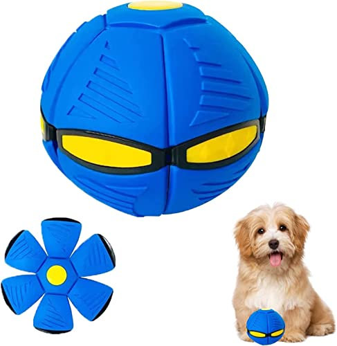 GUYAQ Pet Toy - Flying Saucer for Cats & Dogs, Blue
