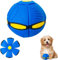 GUYAQ Pet Toy - Flying Saucer for Cats & Dogs, Blue