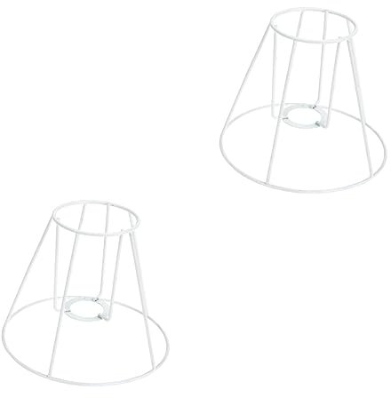 ABOOFAN 2pezzi Lampada Da Tavolo Ferro Con Per Paralume Supporto Decorativo Per Lampade Di Accessori Per Illuminazione Design Elegante e Resistente Compatibile