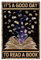 GLOBLELAND Vintage „Its A Good Day To Read A Book“ Metall-Blechschild Plakette Poster 8x12 Zoll Retro-Metallwand Dekorative Blechschilder Für Zuhause Küche Bar Café Club Obstgarten