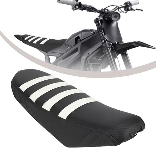Dirt Bike Sitzbezug, Motorrad-Sitzbezug Anti-Rutsch-Pad Sitzbezug für Talaria Sting MX3 MX4 MX5-Weiß