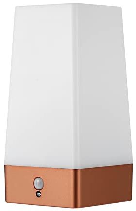 Funien led tischlampe,Desktop PIR Bewegungsmelder LED Nachtlicht tragbare batteriebetriebene Nachttischlampe für Flur Küche Schlafzimmer Badezimmer Wohnzimmer